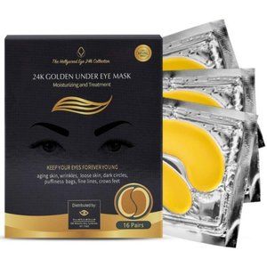 24K Gold Under Eye Masks 16 Pairs